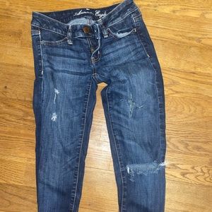 american eagle dark wash jeans